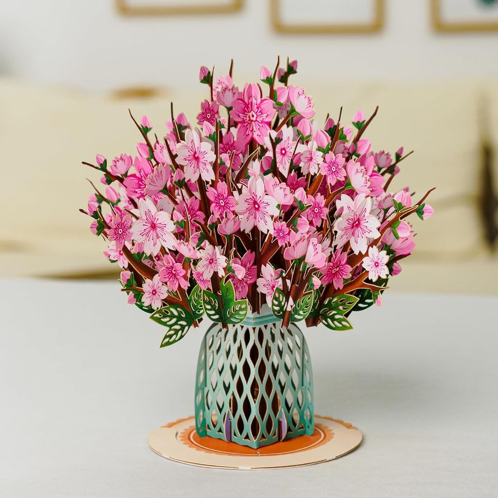 3D Pop Up Flower Bouquet Greeting Card